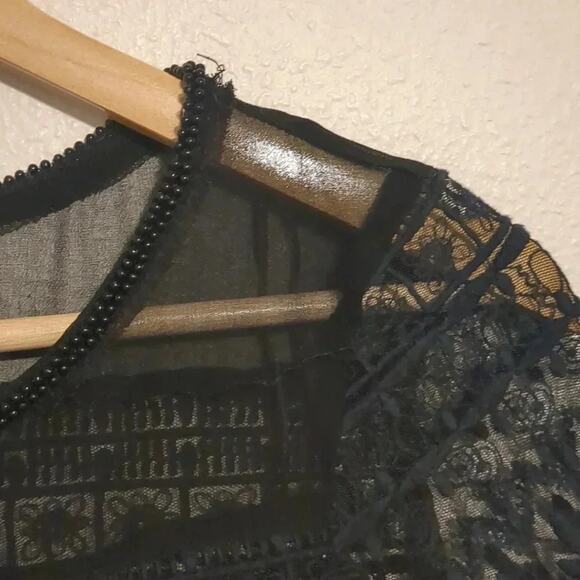 Zara Basic black lace top size XS - Picture 4 of 5